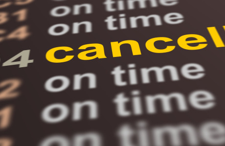 Weergave van geannuleerde vluchten