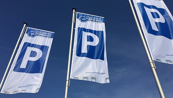 Parkeerplaatsvlaggen van Easy Airport Parking