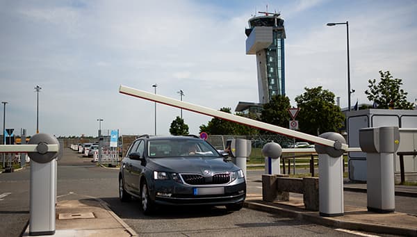 Inrit van parkeerplaats in Neurenberg